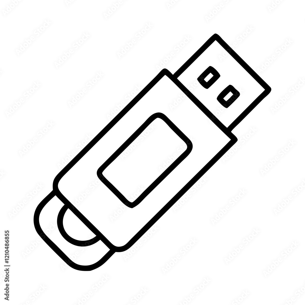 usb drive icon, usb drive line art - simple line art of usb drive, perfect for usb drive logos and icons usb drive icon, usb drive line art - simple line art of usb drive, perfect for usb drive logos and icons
