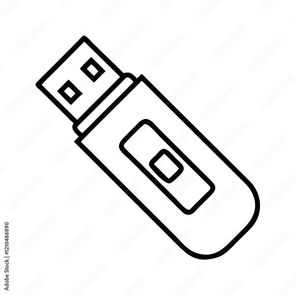 usb drive icon, usb drive line art - simple line art of usb drive, perfect for usb drive logos and icons usb drive icon, usb drive line art - simple line art of usb drive, perfect for usb drive logos and icons