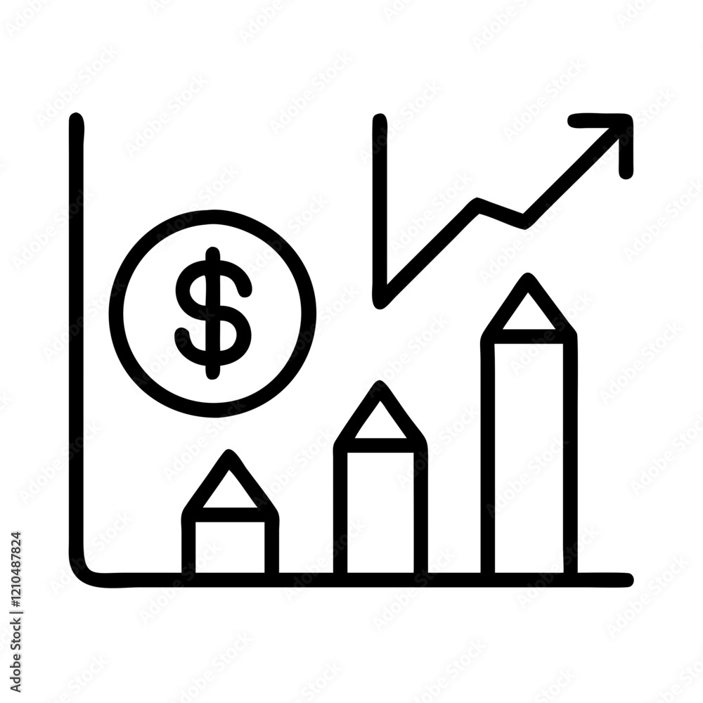 value stocks icon, value stocks line art - simple line art of value stocks, perfect for value stocks logos and icons value stocks icon, value stocks line art - simple line art of value stocks, perfect for value stocks logos and icons