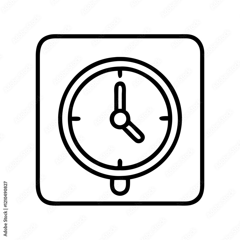 wall clock icon, wall clock line art - simple line art of wall clock, perfect for wall clock logos and icons wall clock icon, wall clock line art - simple line art of wall clock, perfect for wall clock logos and icons