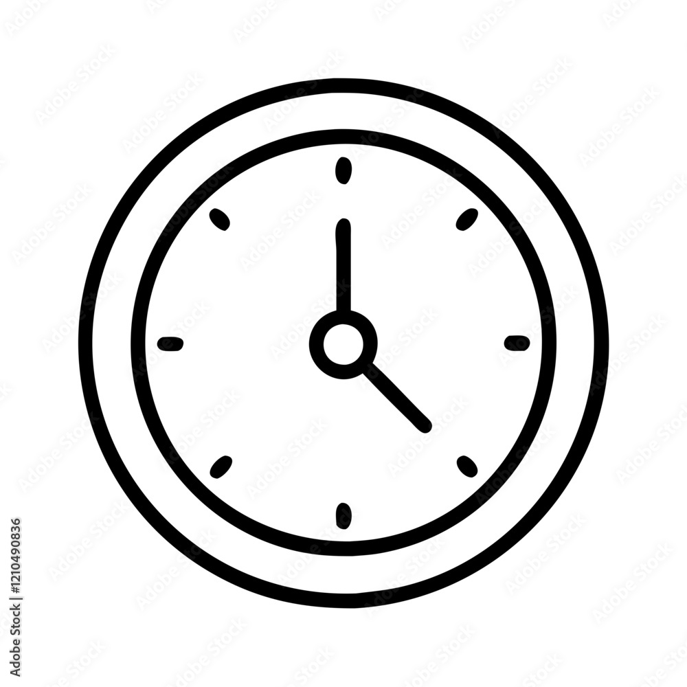 wall clock icon, wall clock line art - simple line art of wall clock, perfect for wall clock logos and icons wall clock icon, wall clock line art - simple line art of wall clock, perfect for wall clock logos and icons