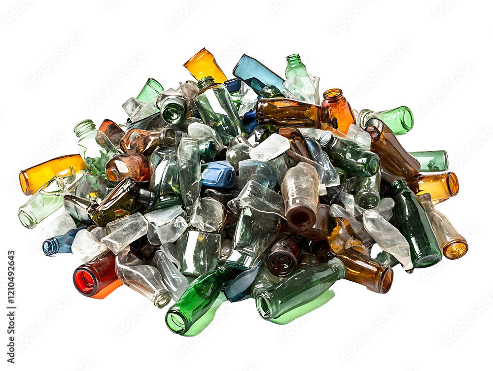 A Pile of Colorful Glass Bottles: A vibrant and diverse collection of empty glass bottles of various shapes, sizes, and colors are piled together, creating a visually interesting and textured image. A Pile of Colorful Glass Bottles: A vibrant and diverse collection of empty glass bottles of various shapes, sizes, and colors are piled together, creating a visually interesting and textured image.