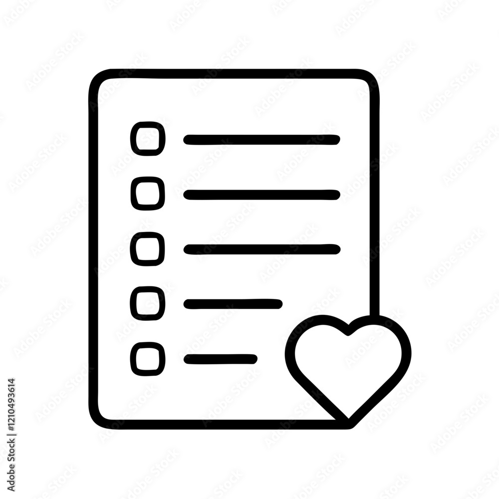 wishlist icon, wishlist line art - simple line art of wishlist, perfect for wishlist logos and icons wishlist icon, wishlist line art - simple line art of wishlist, perfect for wishlist logos and icons