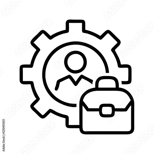 workforce development icon, workforce development line art - simple line art of workforce development, perfect for workforce development logos and icons