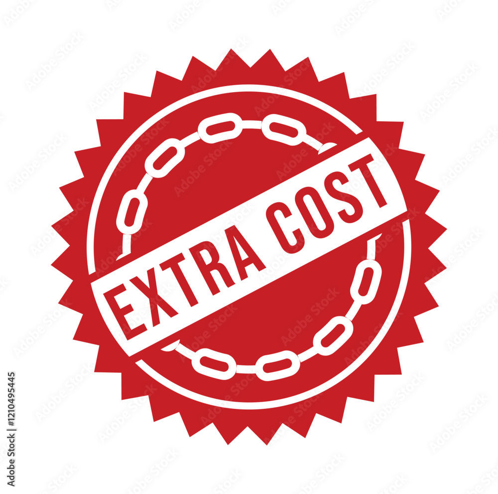 Extra Cost Rubber stamp design Vector Extra Cost Rubber stamp design Vector