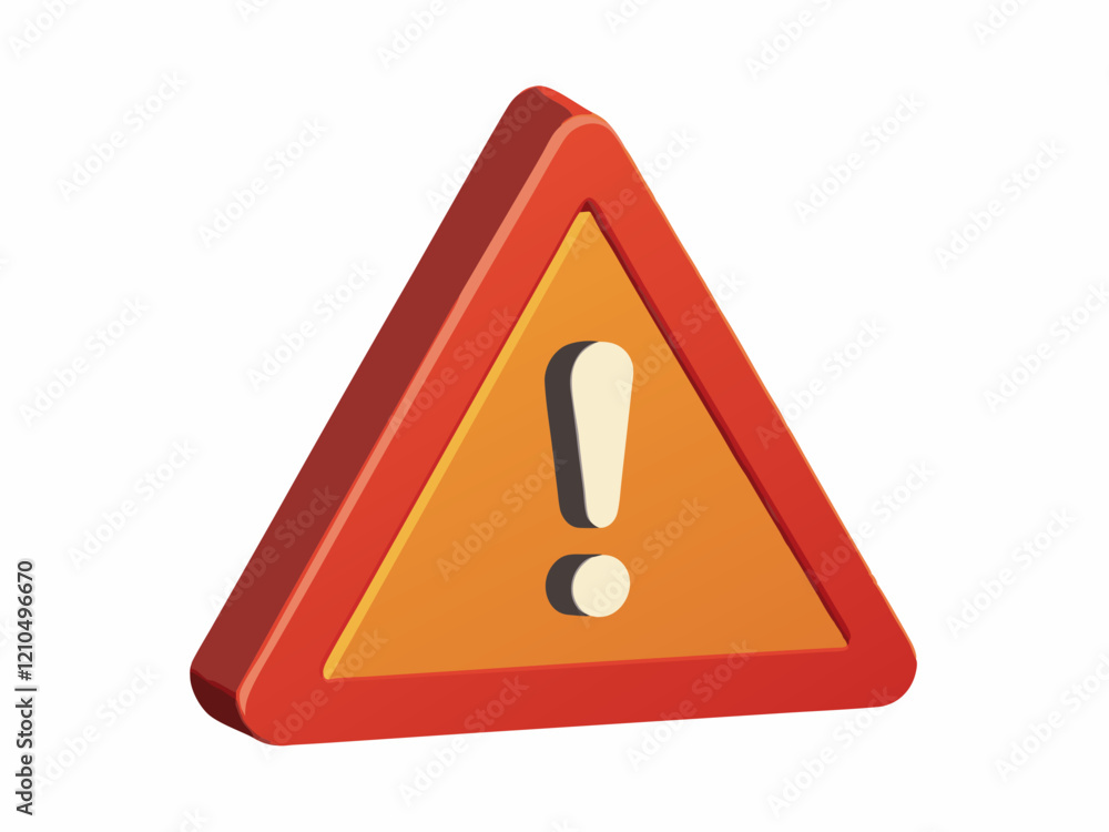 3D Warning Caution icon sign symbol isolated on white background. Error alert safety concept.3d Minimal exclamation mark or attention warning icon. beware, watch out, be careful, danger. 3d render. 3D Warning Caution icon sign symbol isolated on white background. Error alert safety concept.3d Minimal exclamation mark or attention warning icon. beware, watch out, be careful, danger. 3d render.