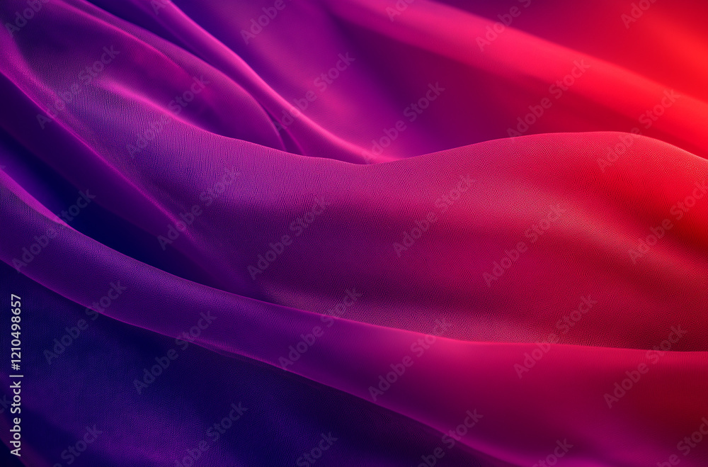 Fototapeta premium Red and Blue Light with Flowing Flames, Surreal Abstract Shapes on a Dark Gradient Background, Featuring Glowing Particles, Optical Flares, and Soft Lighting Effects for a Mystical Atmosphere