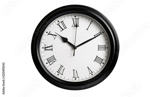 Wallpaper Mural wall clock isolated on white Torontodigital.ca