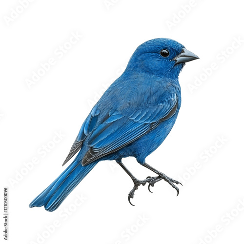 A Vibrant Blue Bird