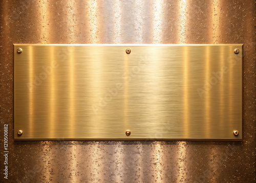Shiny brass texture with pearl gold gradient and glitter accents