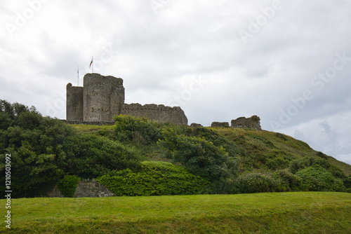 The ruins of Castell Cricieth in Wales. photo