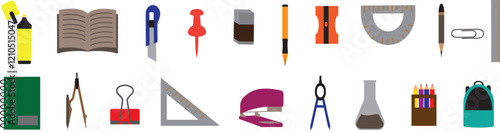 Education icons set