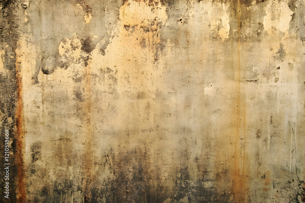 Rustic Old Wall Texture with Golden and Brown Hues for Vintage Decor : Generative AI Rustic Old Wall Texture with Golden and Brown Hues for Vintage Decor : Generative AI