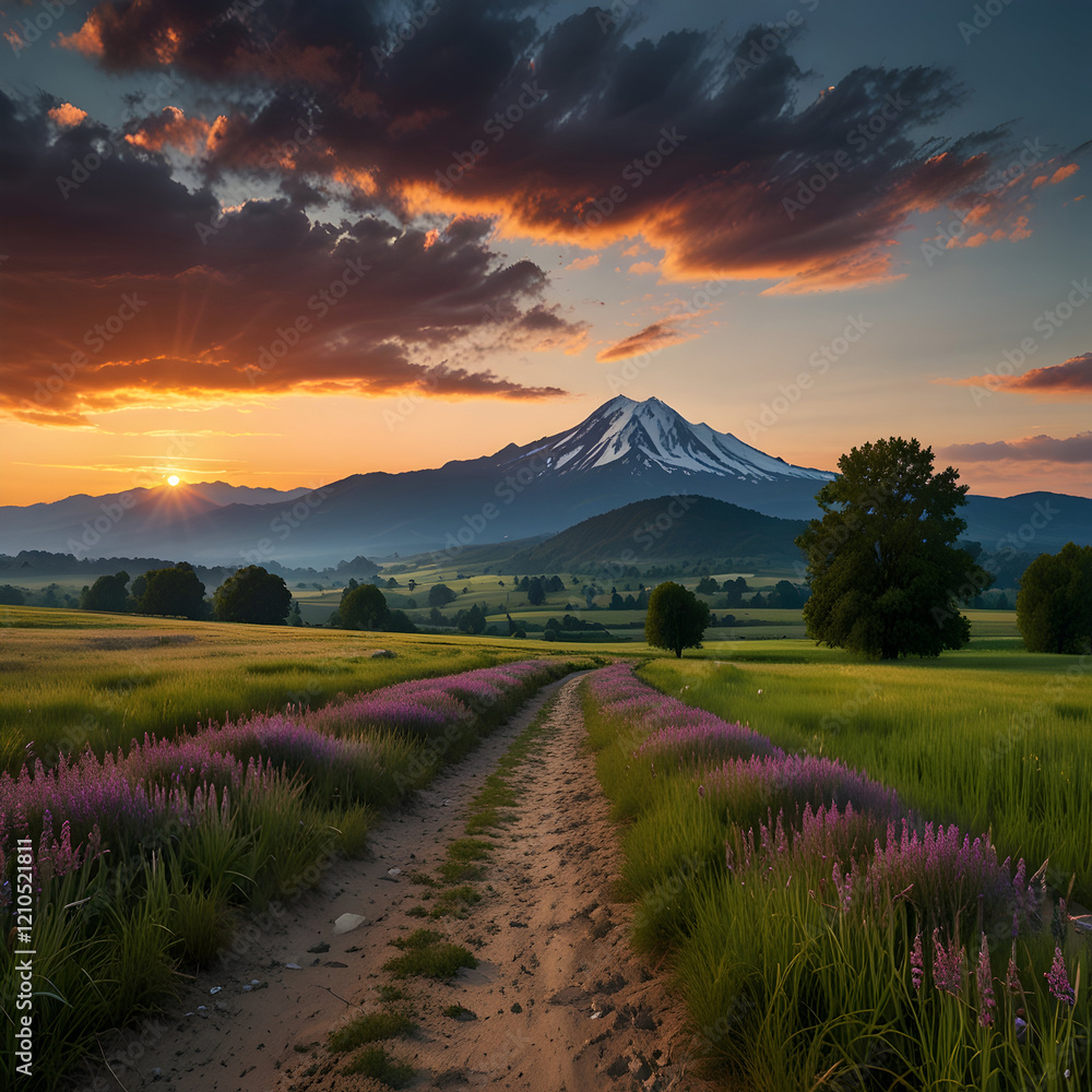 Naklejka premium Beautiful landscape