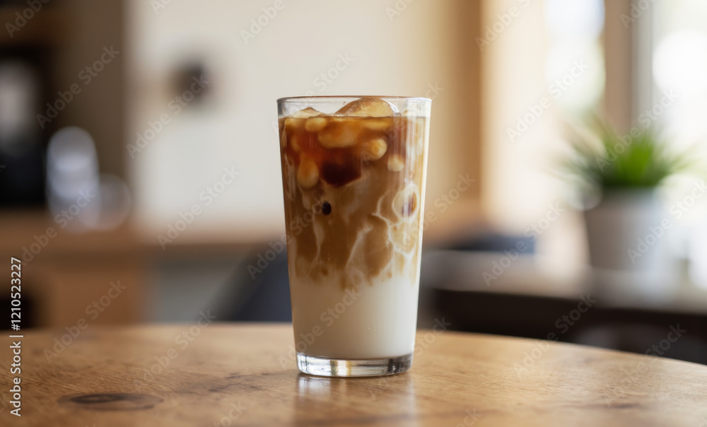 Iced Latte with Flavored Syrup Iced Latte with Flavored Syrup