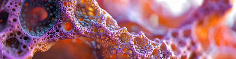 Digital Render of Porous Three-Dimensional Structure