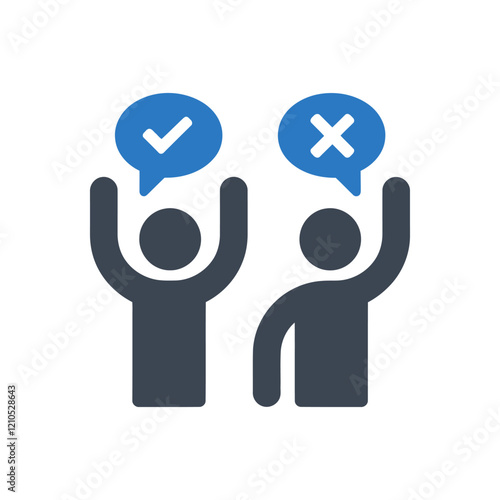 Agreement Disagreement Icon