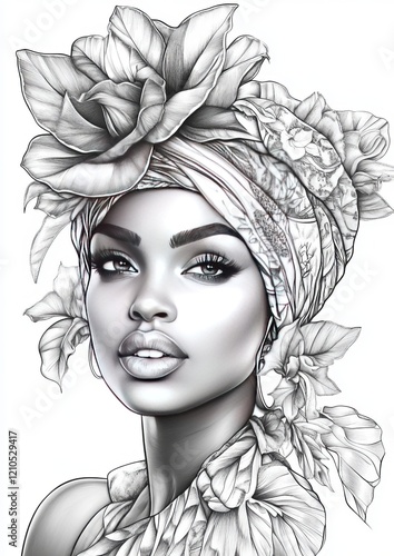 Wallpaper Mural Black Women Coloring Pages Torontodigital.ca