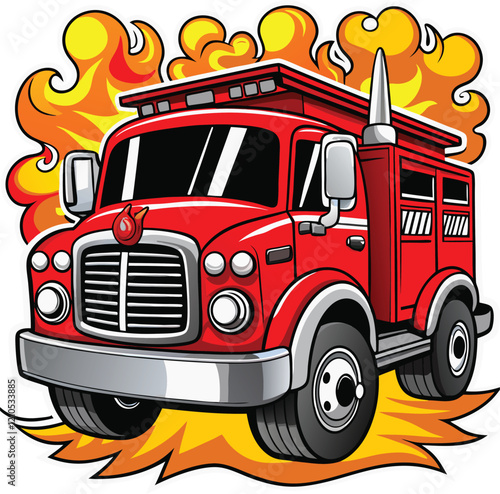Firetrucks bridge the gap between danger and safety, racing against time to save precious lives.