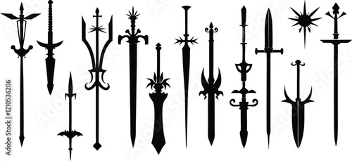 Medieval Sword Silhouettes
