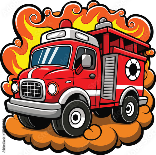 Built for strength and agility, firetrucks conquer flames with precision in high-pressure, life-saving moments.