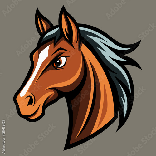 horse head vector