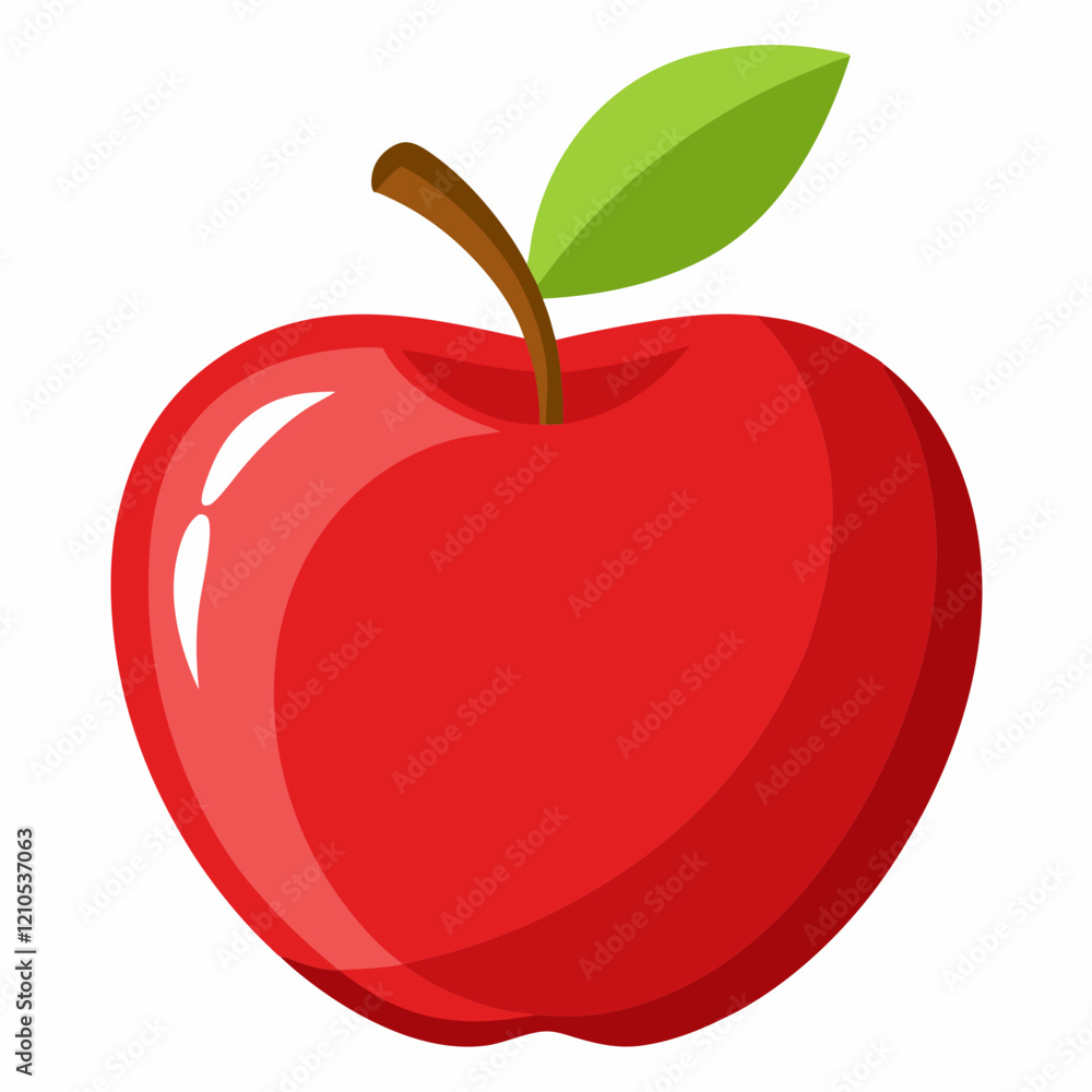 Fototapeta premium red apple isolated on white