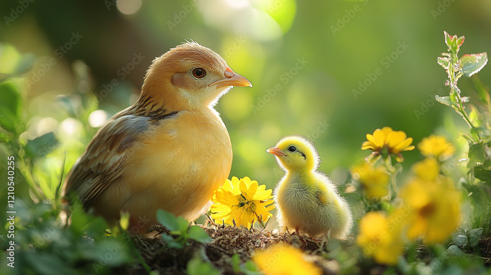 baby chicken in the grass baby chicken in the grass