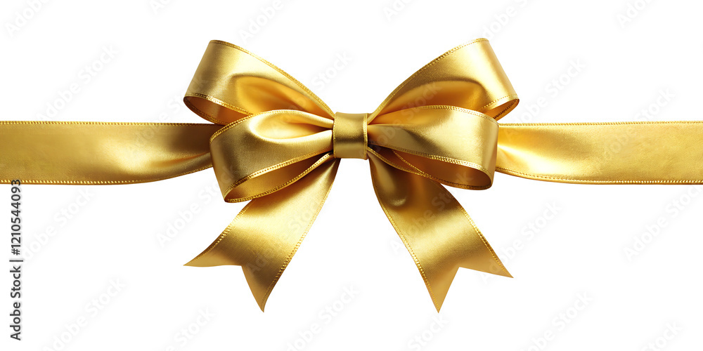 golden linen ribbon with bow, soft focus isolated on the transparent background golden linen ribbon with bow, soft focus isolated on the transparent background