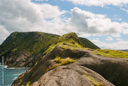 Majestic cliffs and ocean view at Signal Hill, Middle Cove photo