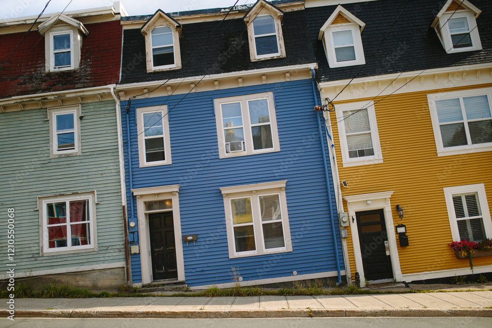 Colorful traditional houses in St. John's, Newfoundland Colorful traditional houses in St. John's, Newfoundland