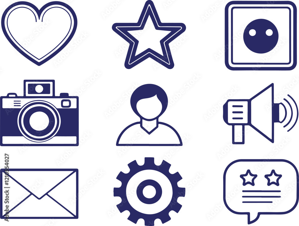 set of icons for web icons for web and mobile ,most popular icon set