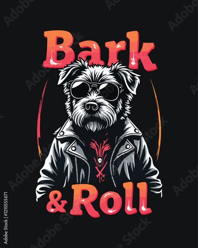 Bark and roll vector illustration
