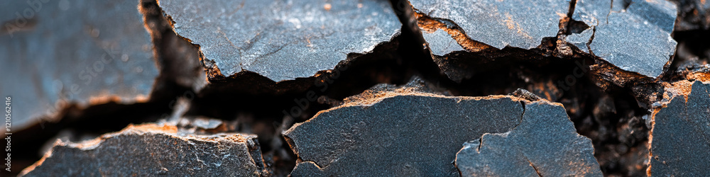 Close-up Photograph of Cracked Dark Grey Surface Close-up Photograph of Cracked Dark Grey Surface
