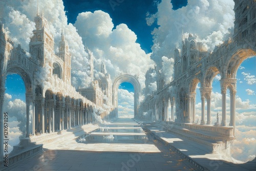 Grand interior of an ornate baroque palace showcasing intricate architecture ...