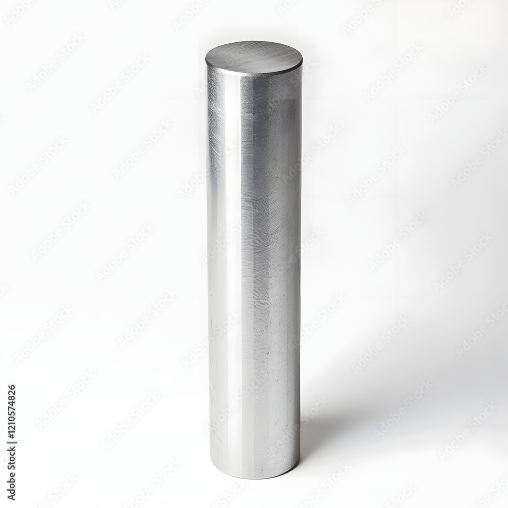 Unpolished Aluminum Cylinder Minimalist Industrial Studio Object Unpolished Aluminum Cylinder Minimalist Industrial Studio Object