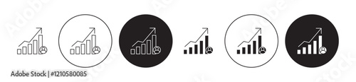 Improve icons set in black filled and stroke line style