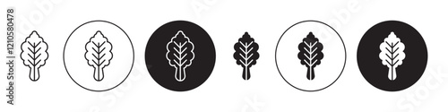 Kimchi icons set in black filled and stroke line style