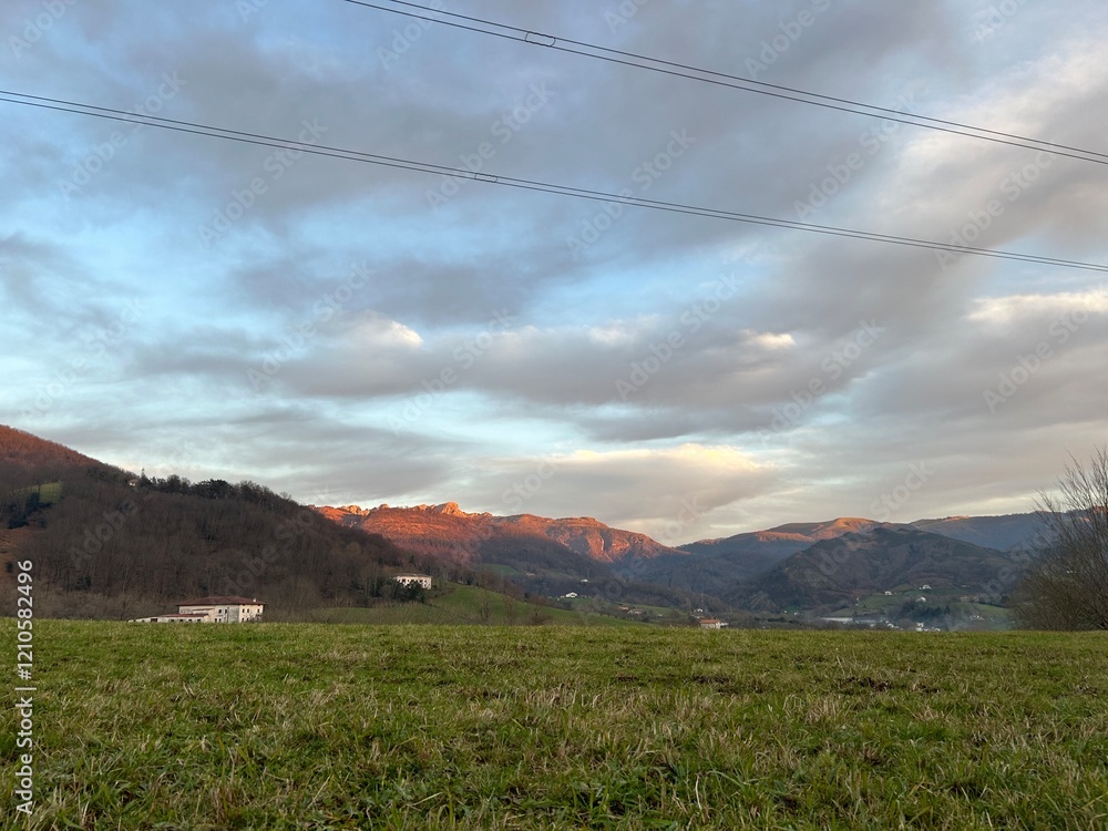 Fototapeta premium Sunset, sunrise, mountains