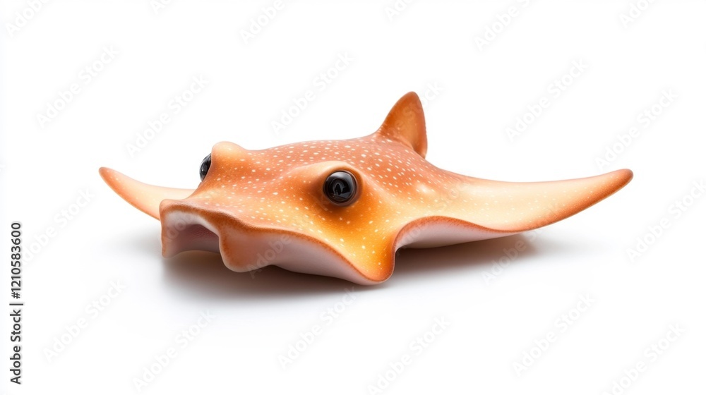 Stingray on White Background. Generative AI Stingray on White Background. Generative AI