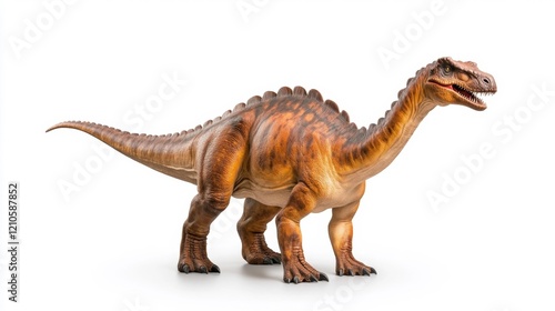 Corythosaurus Dinosaur on White Background. Generative AI photo