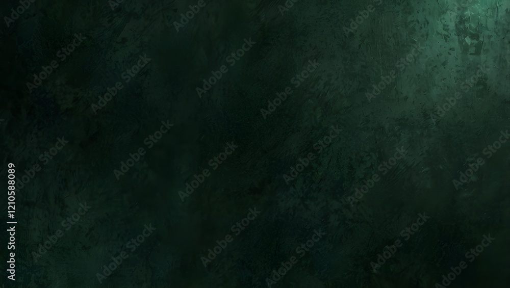 Fototapeta premium A dark, textured background with mottled green hues, showing subtle variation in color and tone. 