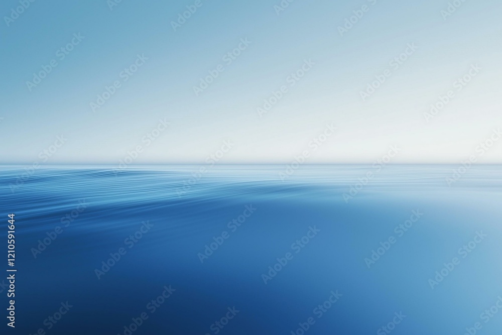 Obraz premium A smooth, serene blue abstract background, where soft gradients blend seamlessly to create a peaceful and calming atmosphere.