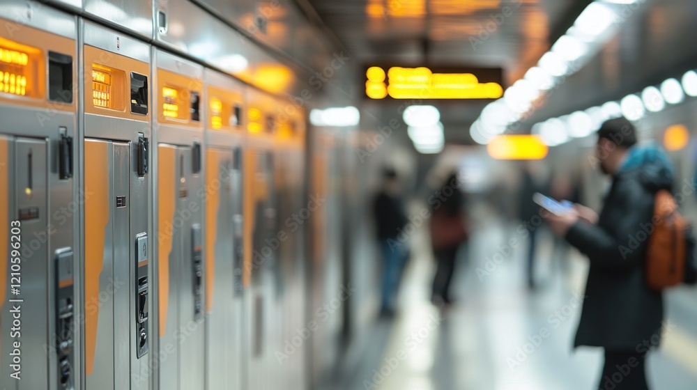 Urban Transit: A Blurred Moment on the Platform Urban Transit: A Blurred Moment on the Platform