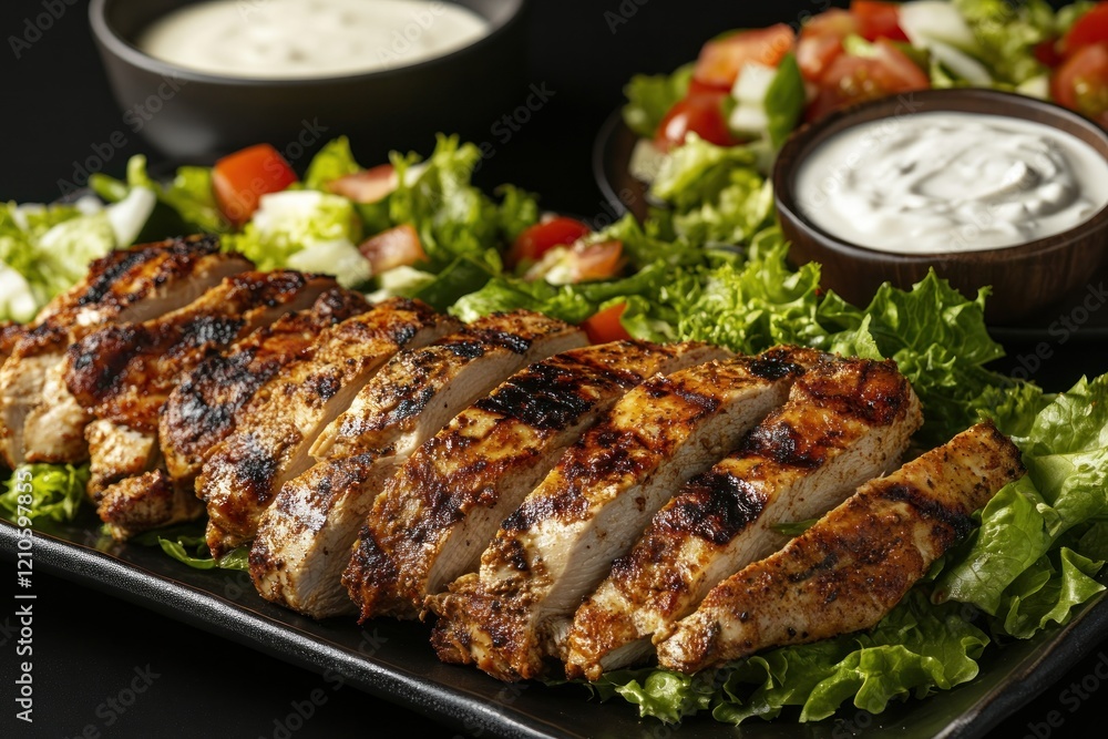 Delicious Grilled Chicken Salad with Creamy Dressing Delicious Grilled Chicken Salad with Creamy Dressing
