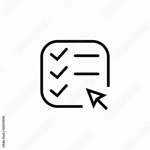 browse task list icon sign vector