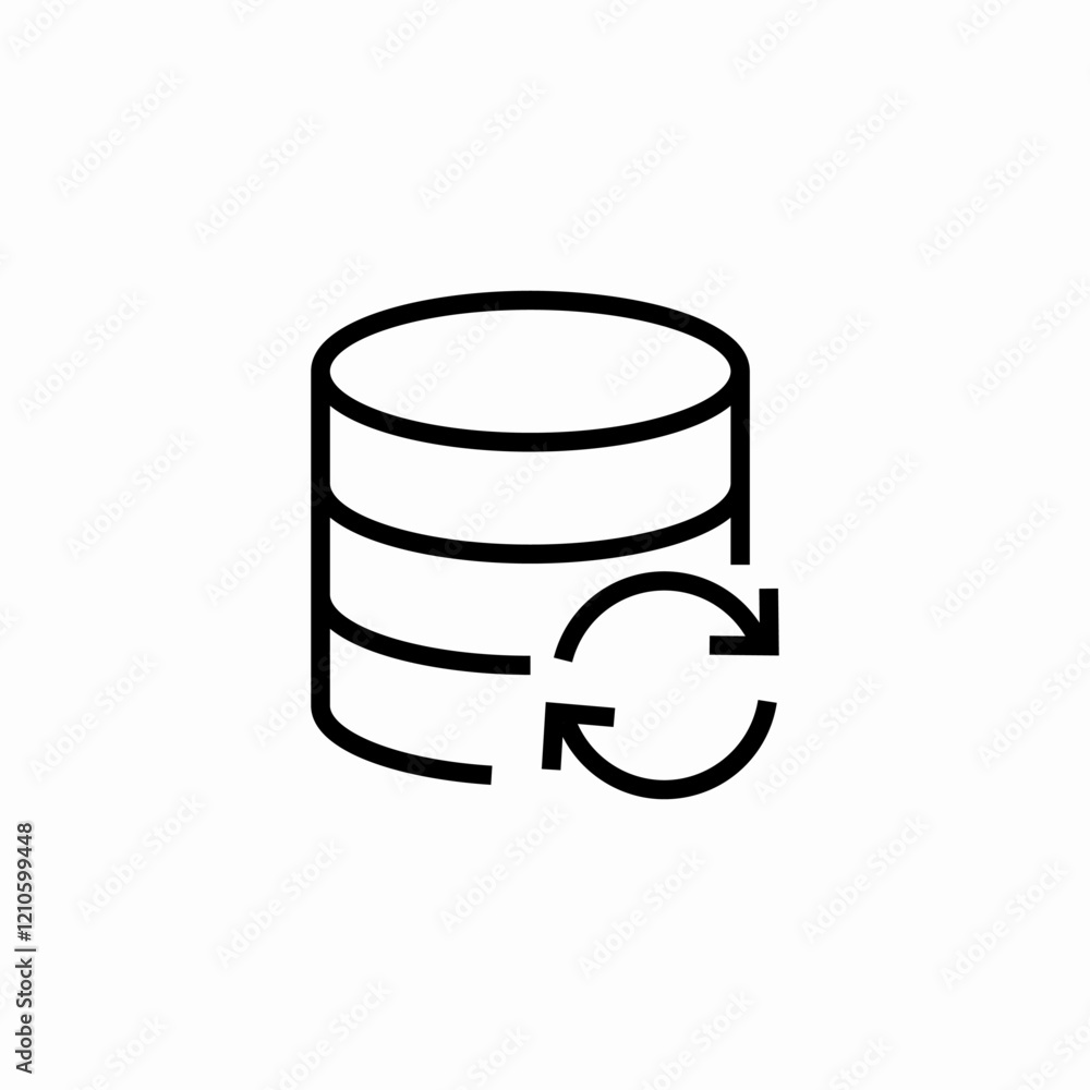 database refresh icon sign vector database refresh icon sign vector