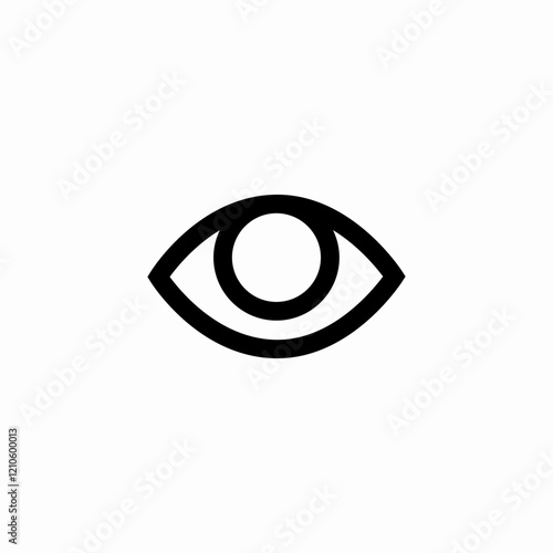 eye sight icon sign vector