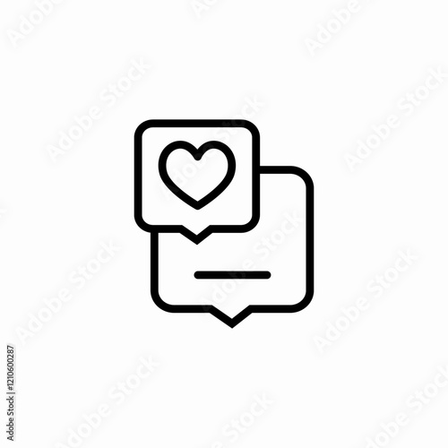 favorited discussion icon sign vector