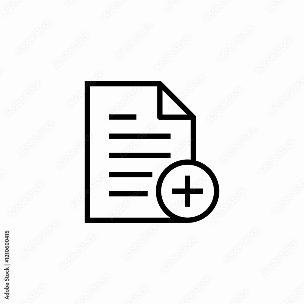 file creation icon sign vector file creation icon sign vector